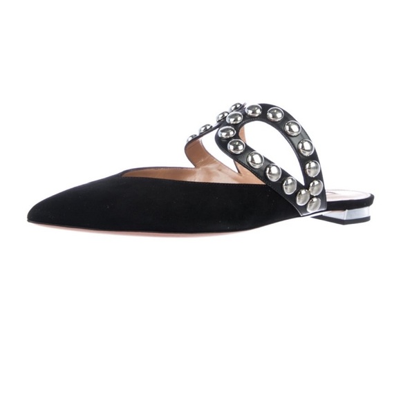 Aquazurra Black studded mules - Picture 3 of 11